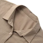 Factory Direct Sales Women's Summer Linen Cotton Button-up Blouse Casual Collar Long-sleeved Shirt - Image 6