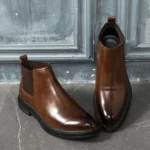 Sizes 38-48 Chelsea Boots  Leather Shoes Men's Leather Boots