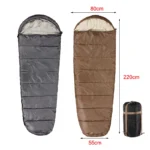 Customized Hot Selling Mountaineering Waterproof Outdoor Mummy Sleeping Bag Adult Camping Hiking Backpacking - Image 6